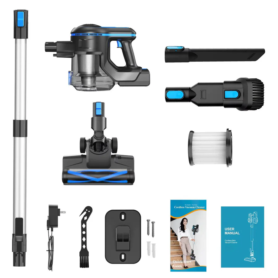Cordless Vacuum Cleaner with Powerful Suction and Lightweight Design