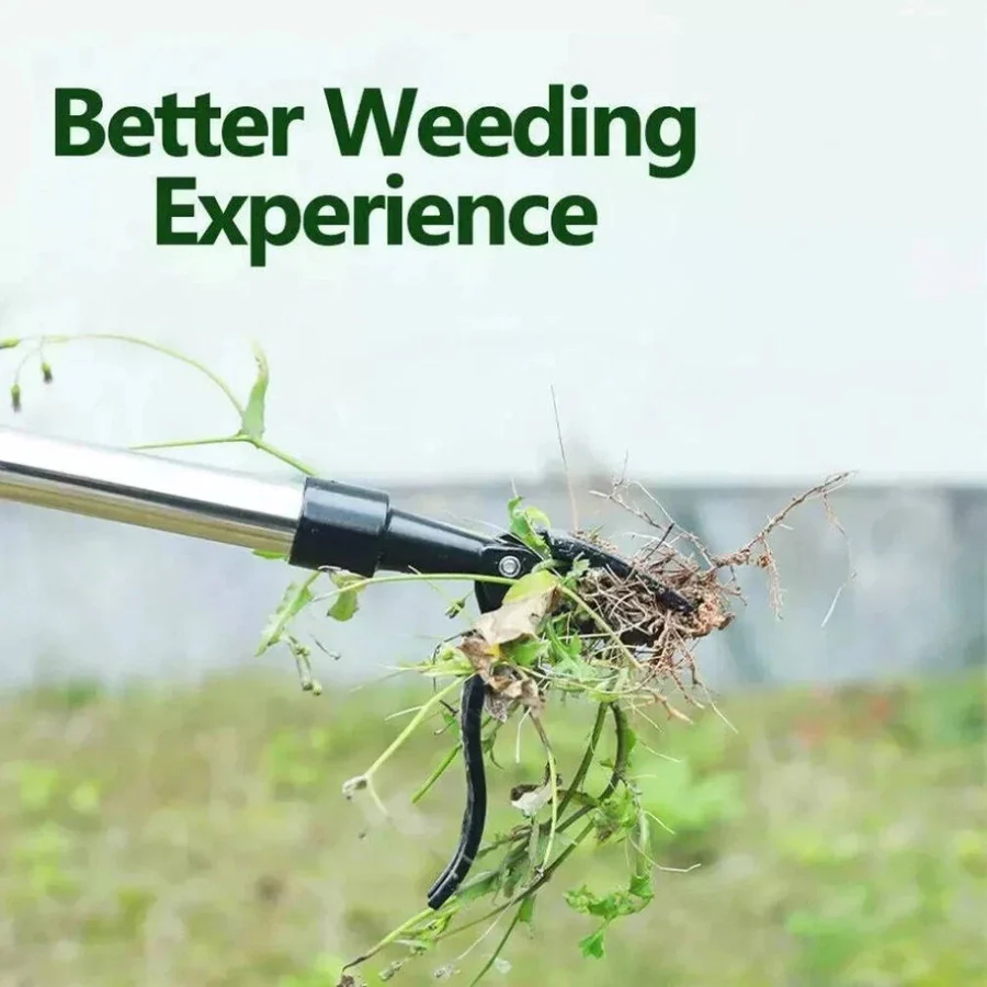 Weed Puller Tool with Long Handle and Ergonomic Grip