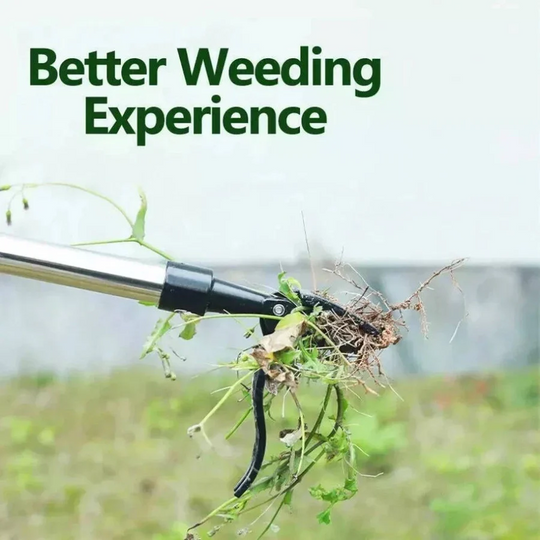 Weed Puller Tool with Long Handle and Ergonomic Grip