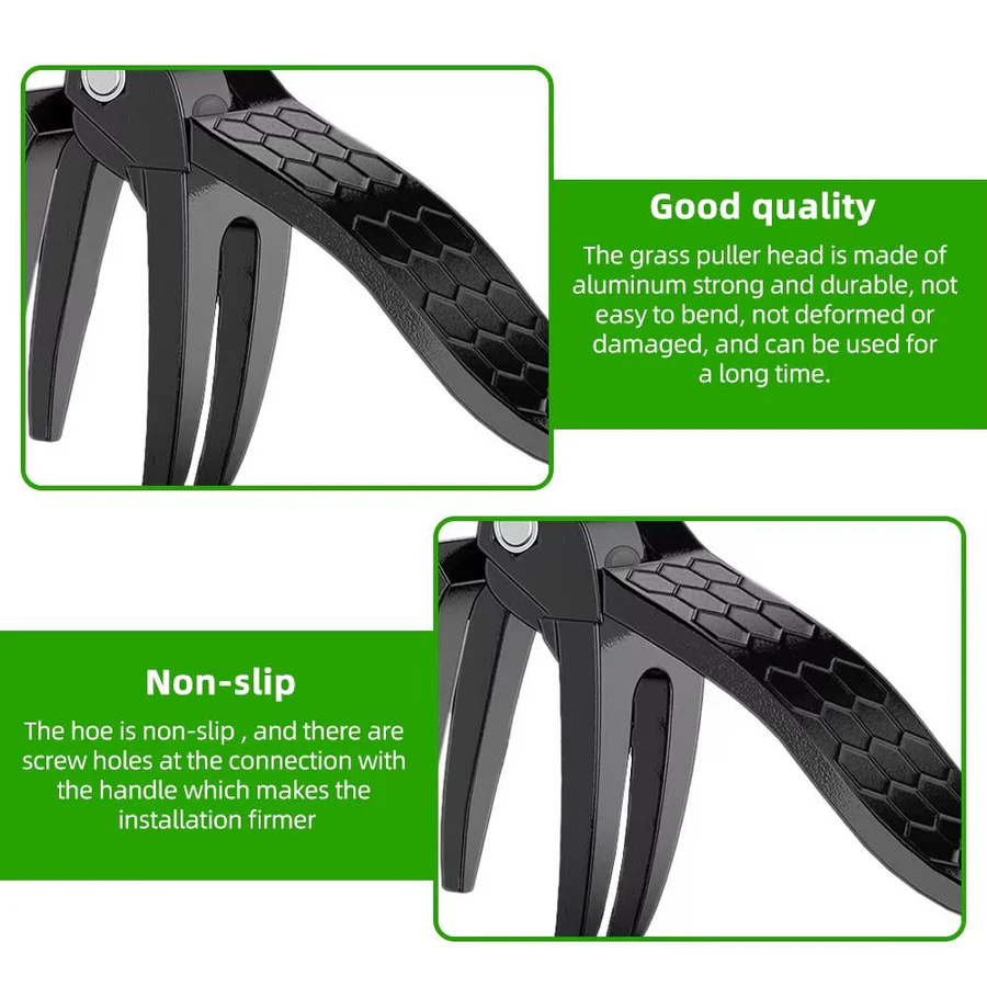 Weed Puller Tool with Long Handle and Ergonomic Grip