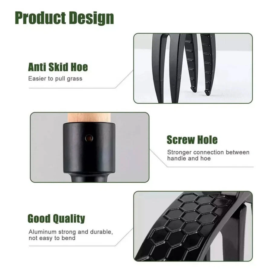 Weed Puller Tool with Long Handle and Ergonomic Grip