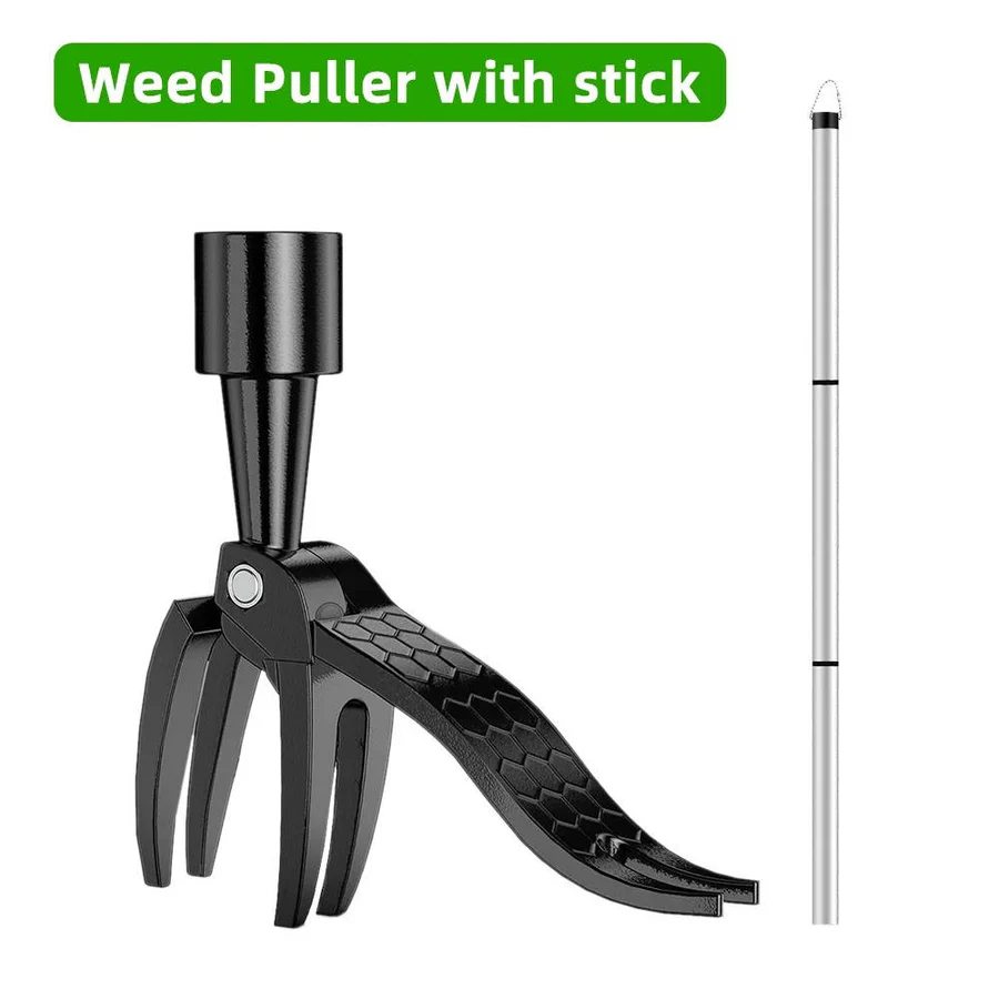 Weed Puller Tool with Long Handle and Ergonomic Grip