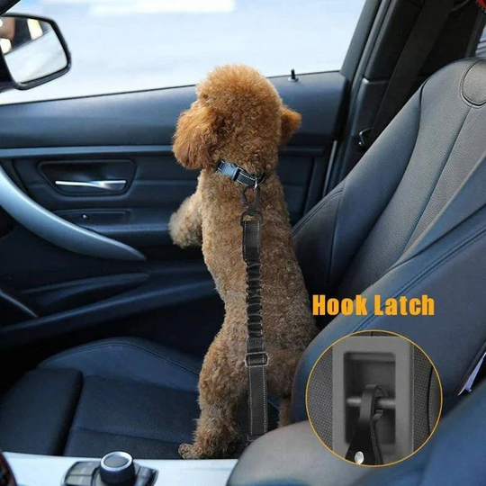 Dog Car Seat with Safety Harness and Adjustable Strap