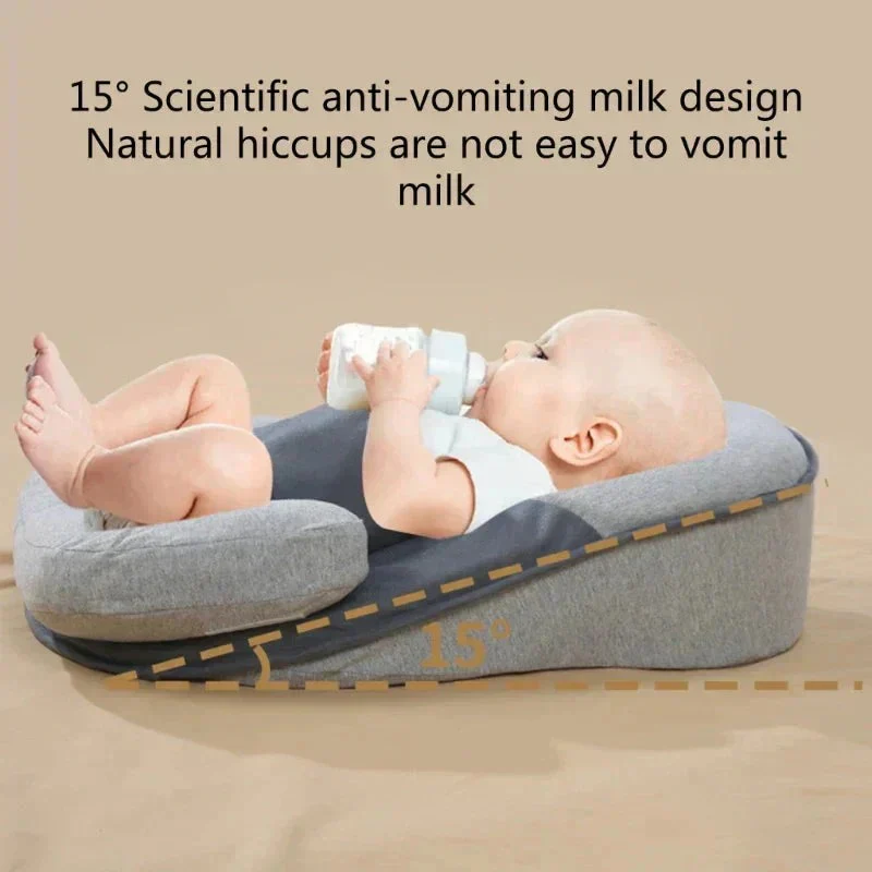 Infant Pillow with Anti-Spit-Up Design and Supportive Comfort
