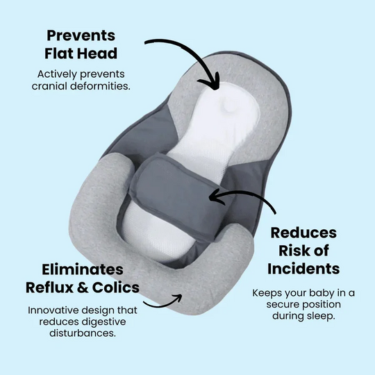 Infant Pillow with Anti-Spit-Up Design and Supportive Comfort