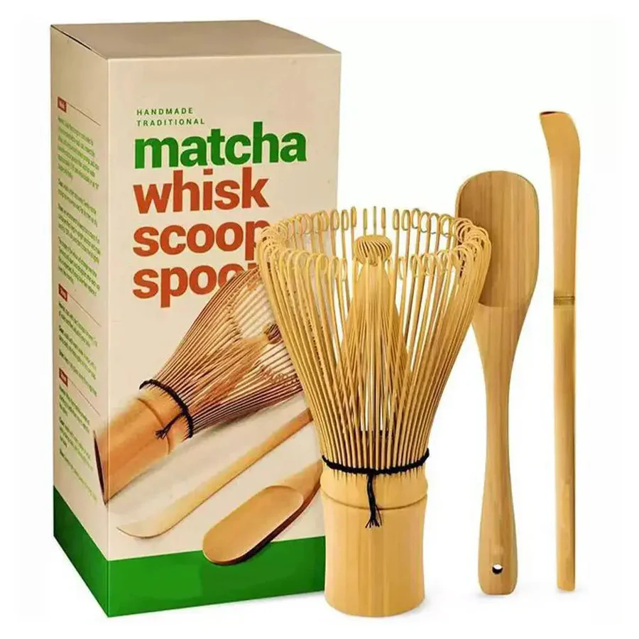 Matcha Tea Set with Whisk and Bowl