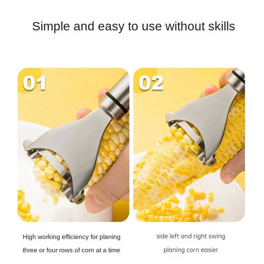 Corn Peeler with Stainless Steel Blade and Comfortable Grip