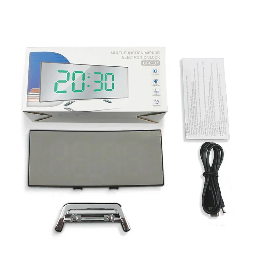 Digital Clock with Modern Design and LED Display