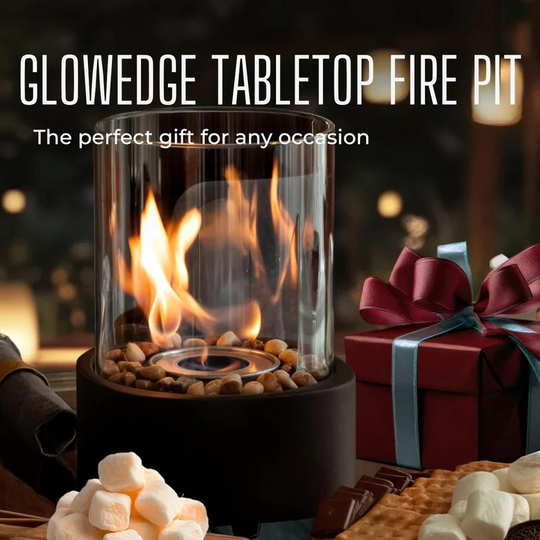 Tabletop Fireplace with Mini Design and Portable Glass