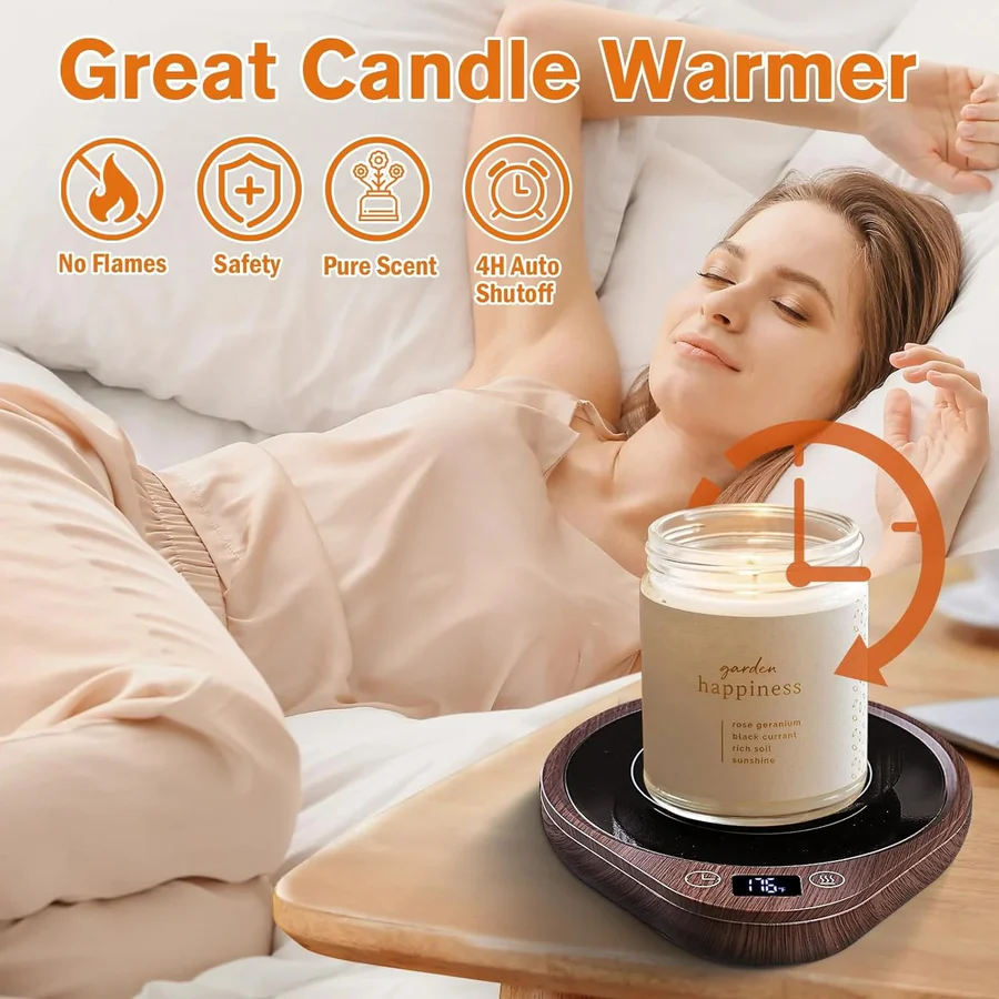 Coffee Mug Warmer with Temperature Control and Auto Shut-Off
