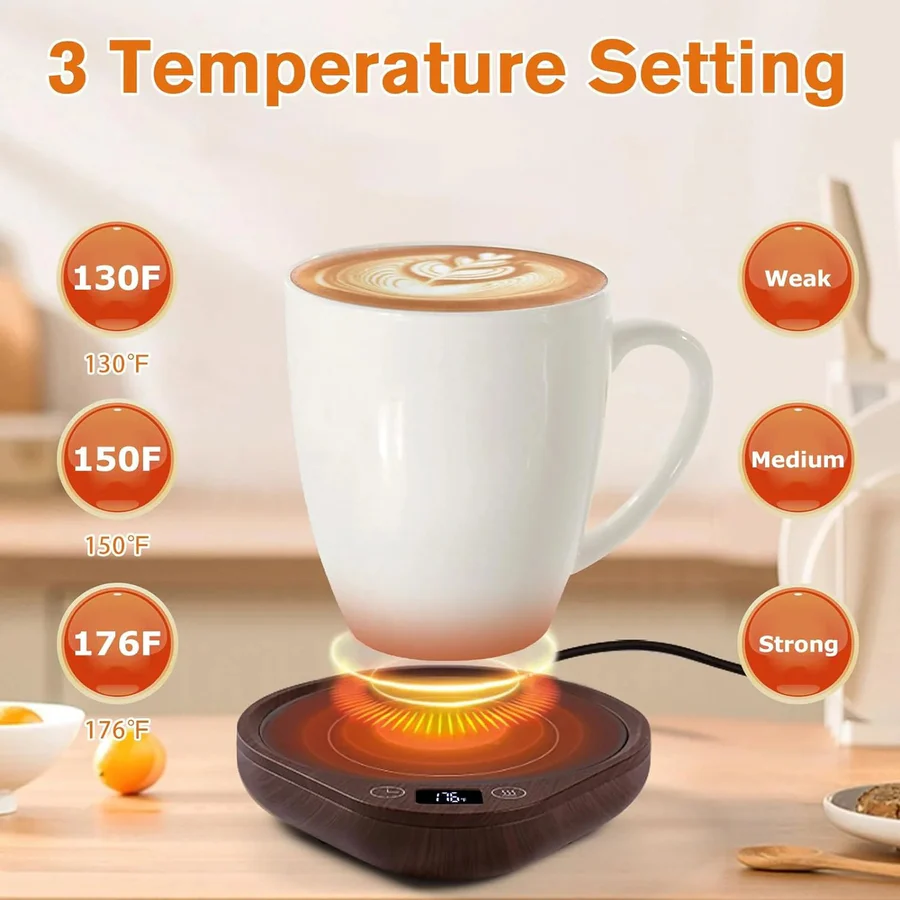 Coffee Mug Warmer with Temperature Control and Auto Shut-Off