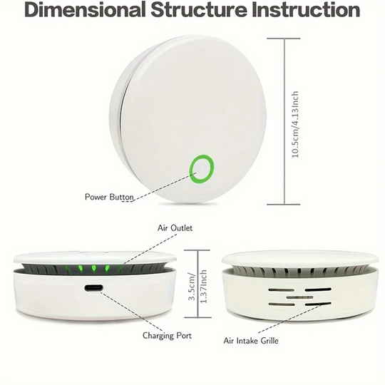 Air Purifier with Negative Ion and Ozone Technology