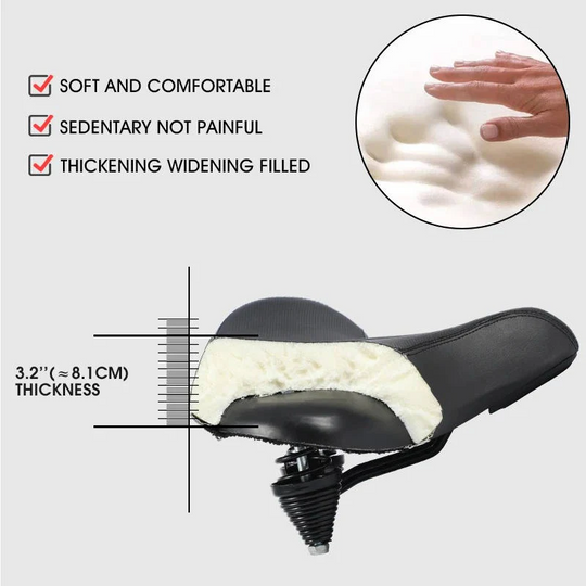 Bike Saddle with Memory Foam and Ventilation
