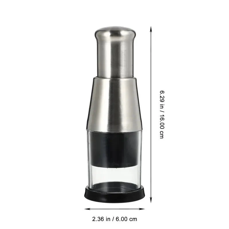 Food Chopper with Manual Operation and Stainless Steel Design