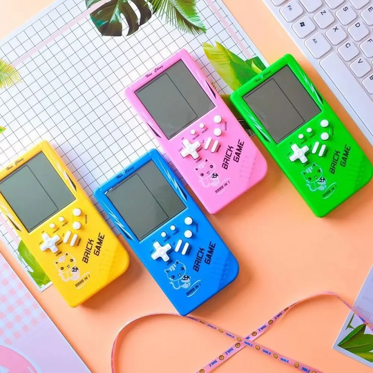 Classic Game Console with Portable Design and Kid-Friendly Games