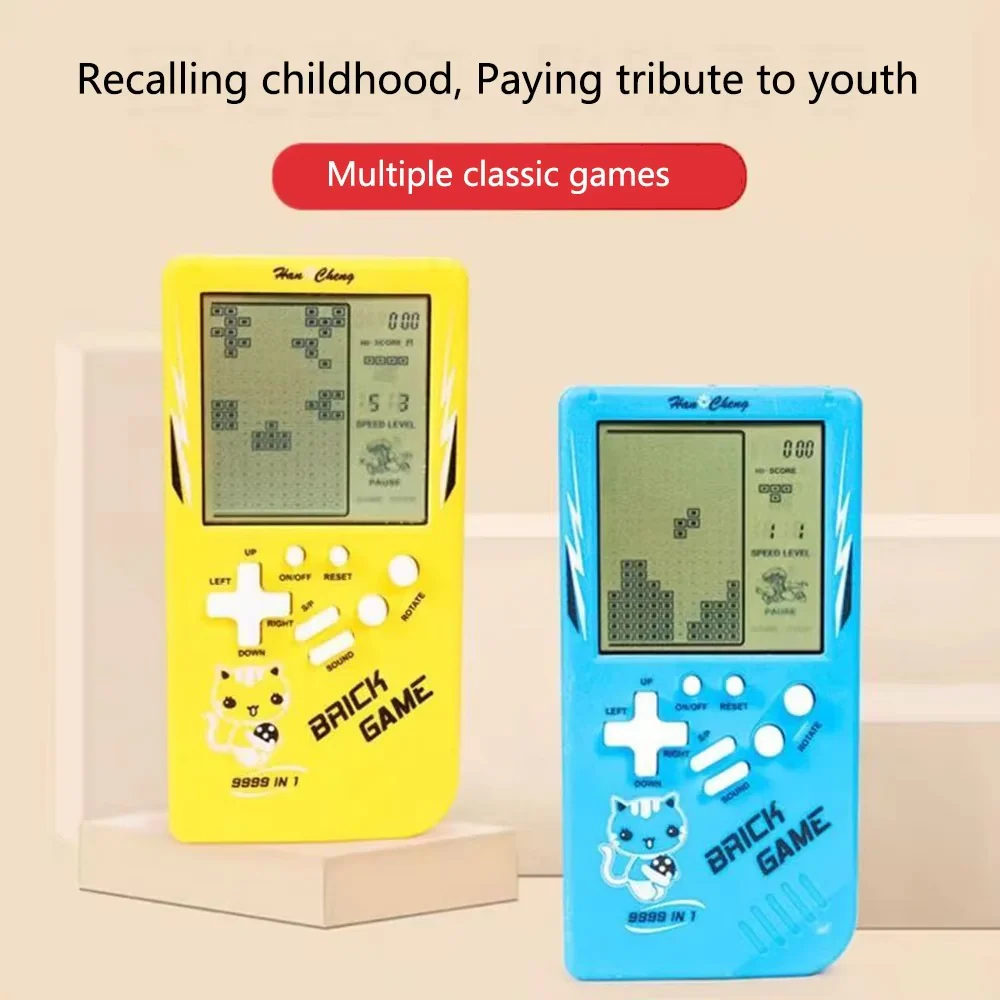 Classic Game Console with Portable Design and Kid-Friendly Games