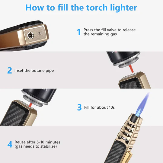Lighter with Windproof Design and Adjustable Flame