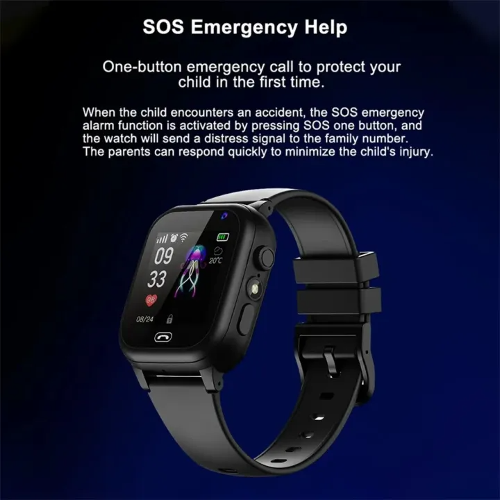Kids' Smartwatch with GPS Tracking and Safety Alerts