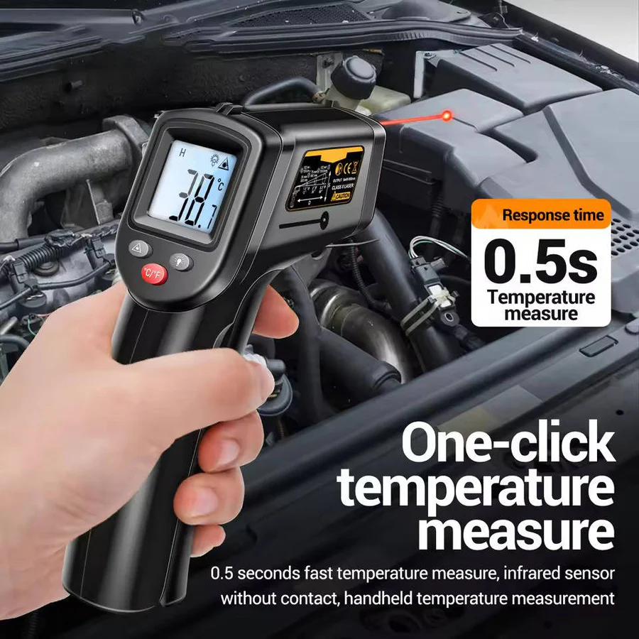 Infrared Thermometer with Contact-Free Measurement and Fast Response