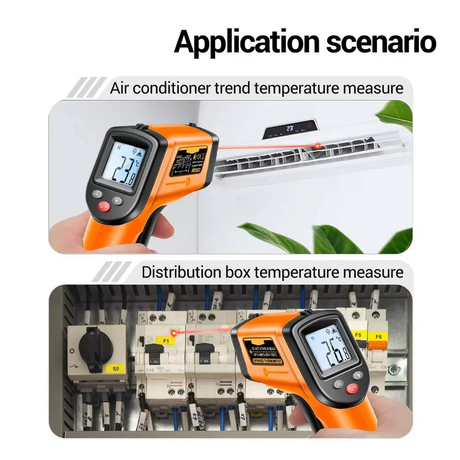 Infrared Thermometer with Contact-Free Measurement and Fast Response