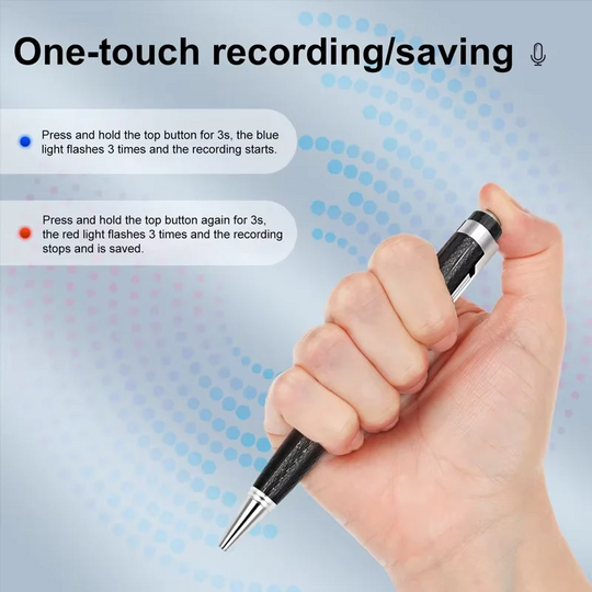 Voice Recorder with Clear WAV Audio and MP3 Playback