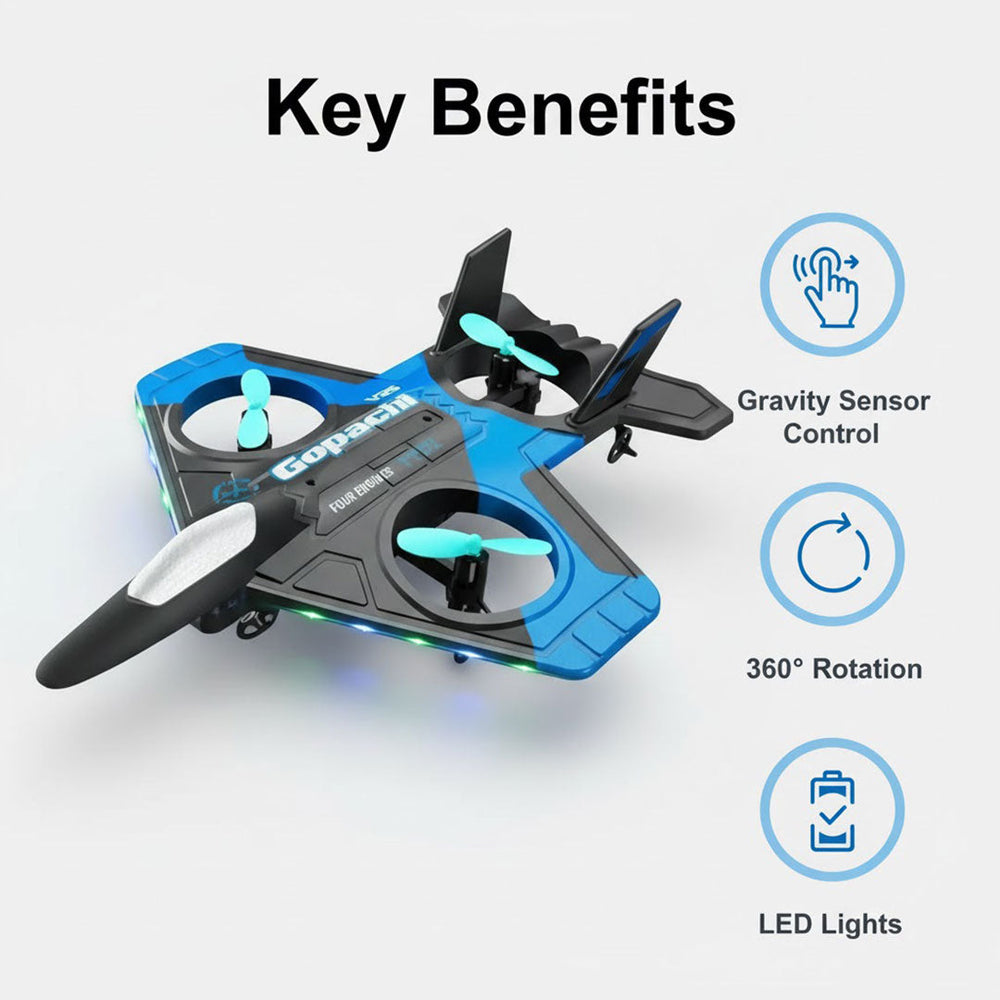 Drone with Remote Control and Gravity Sensor