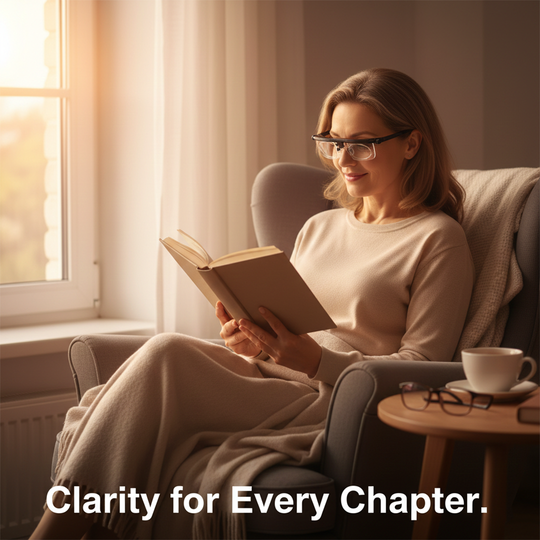 Adjustable Glasses with Focus Dial and Clear Vision