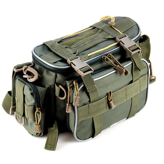Fishing Bag with Multiple Compartments and Shoulder Strap