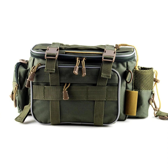 Fishing Bag with Multiple Compartments and Shoulder Strap
