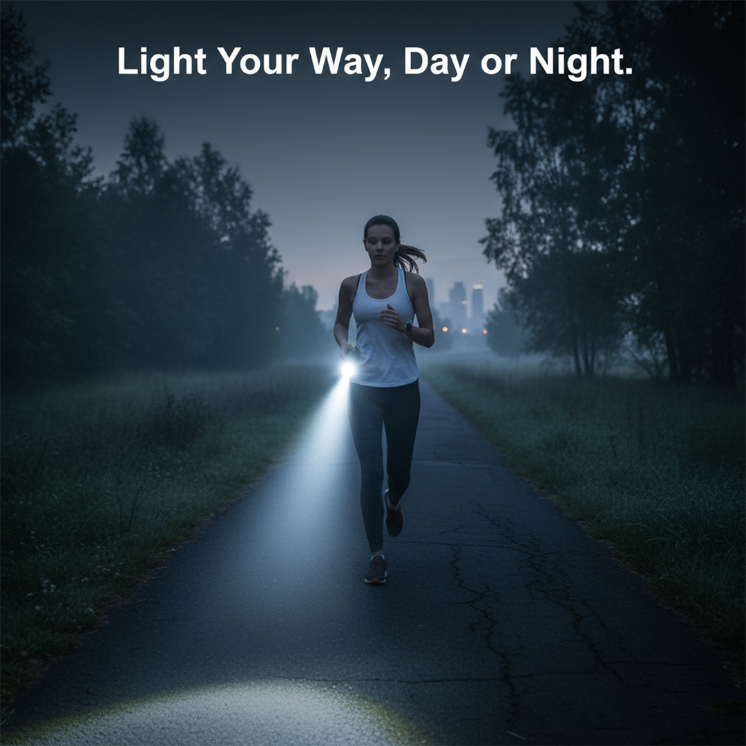 Flashlight with Rechargeable Battery and Zoom Function