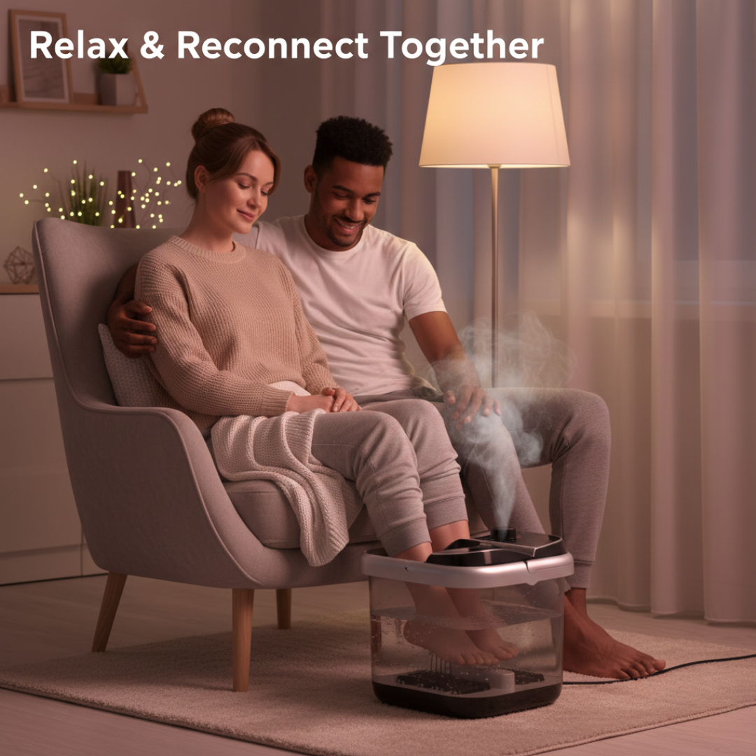 Foot Spa with Hydrotherapy and Heat Function