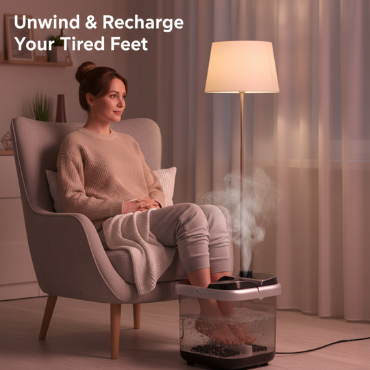 Foot Spa with Hydrotherapy and Heat Function