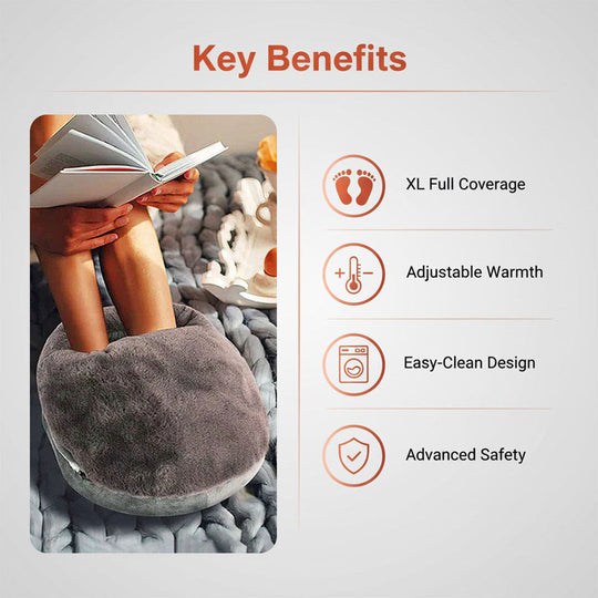 Foot Warmer with XL Size and Adjustable Heat