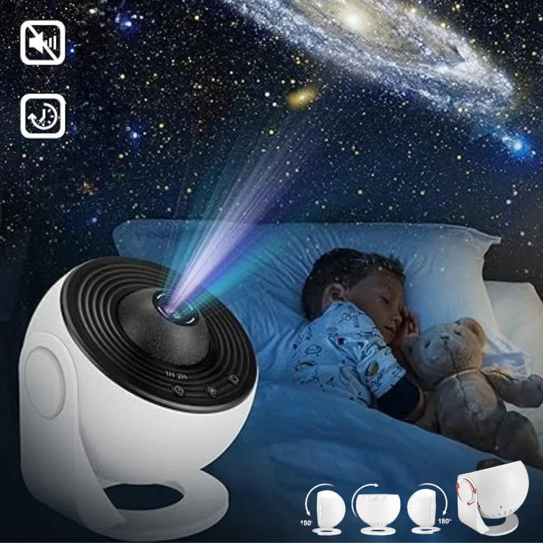 Galaxy Projector with 360° Rotation and Starry Display