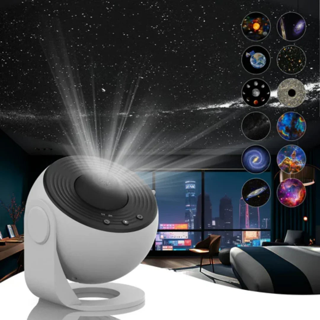 Galaxy Projector with 360° Rotation and Starry Display