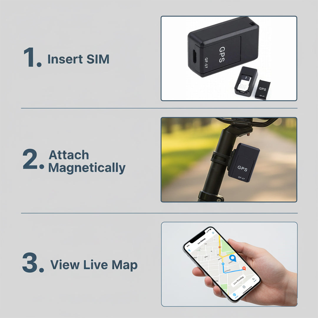 GPS Tracker with Magnetic Design and Global Coverage