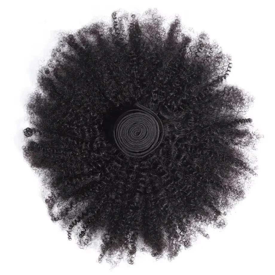 Hair Bundles with Afro Kinky Curls and Virgin Quality