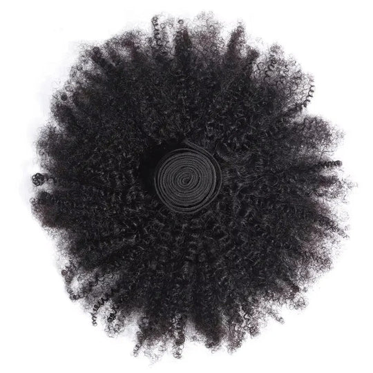 Hair Bundles with Afro Kinky Curls and Virgin Quality