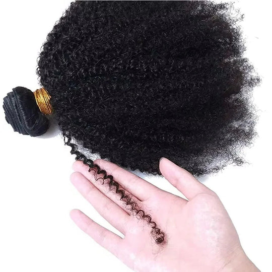 Hair Bundles with Afro Kinky Curls and Virgin Quality