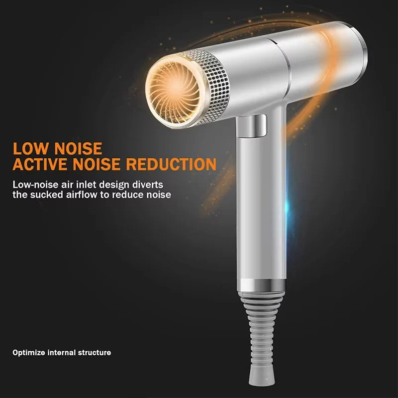 Hair Dryer with Lightweight Design and Precision Nozzle