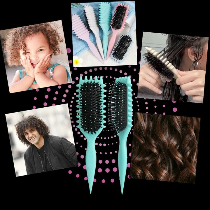 Hair Styling Brush with Curl Shaping and Blow Drying