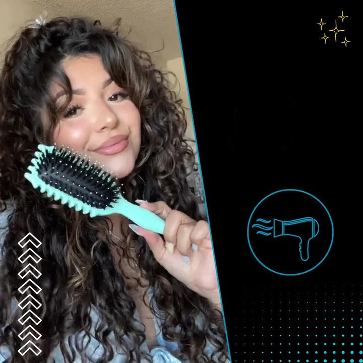 Hair Styling Brush with Curl Shaping and Blow Drying