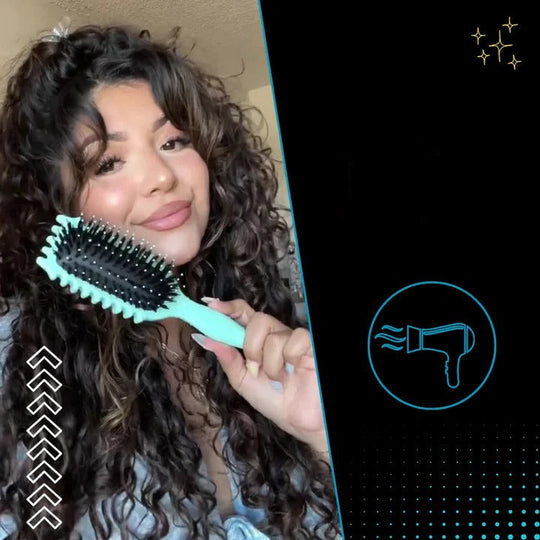 Hair Styling Brush with Curl Shaping and Blow Drying