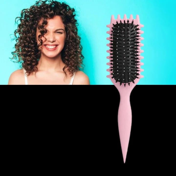 Hair Styling Brush with Curl Shaping and Blow Drying