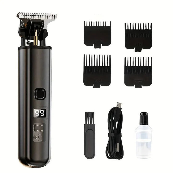 Hair Trimmer with Rechargeable Battery and LED Light