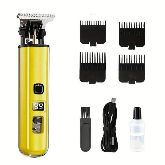 Hair Trimmer with Rechargeable Battery and LED Light