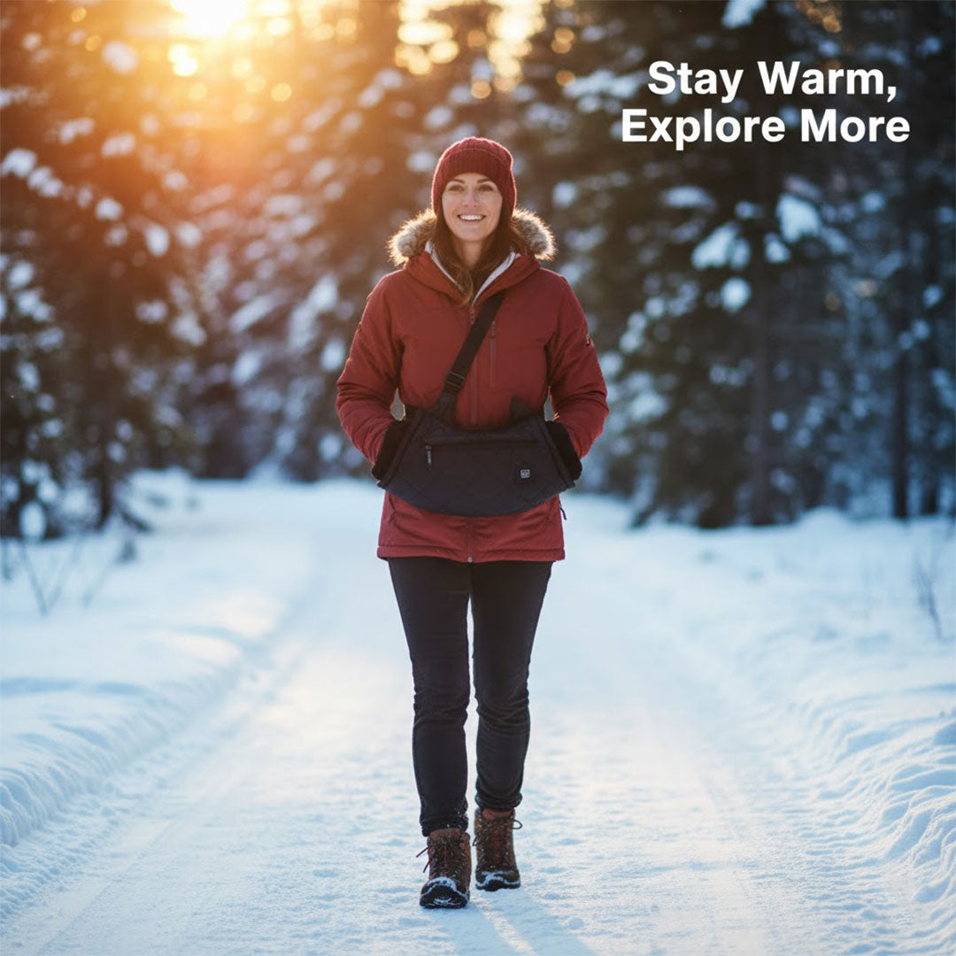 Hand Warmer Muff with Adjustable Temperature and USB Power