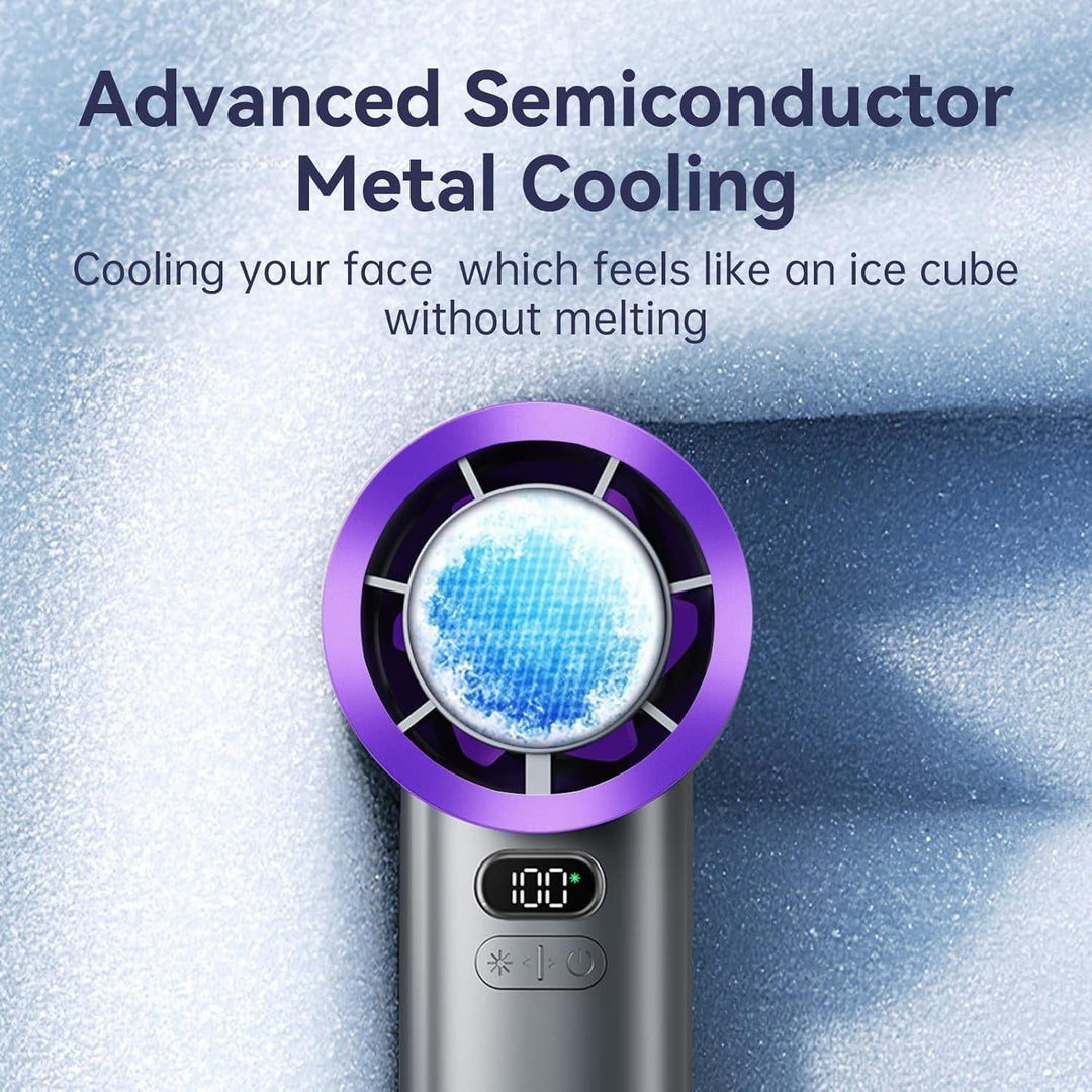 Handheld Fan with Rechargeable Battery and Portable Design