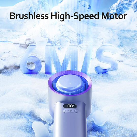 Handheld Fan with Rechargeable Battery and Portable Design