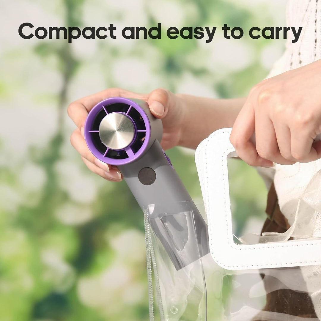 Handheld Fan with Rechargeable Battery and Portable Design